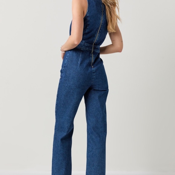 Avonlea Denim Jumpsuit - Picture 2 of 3